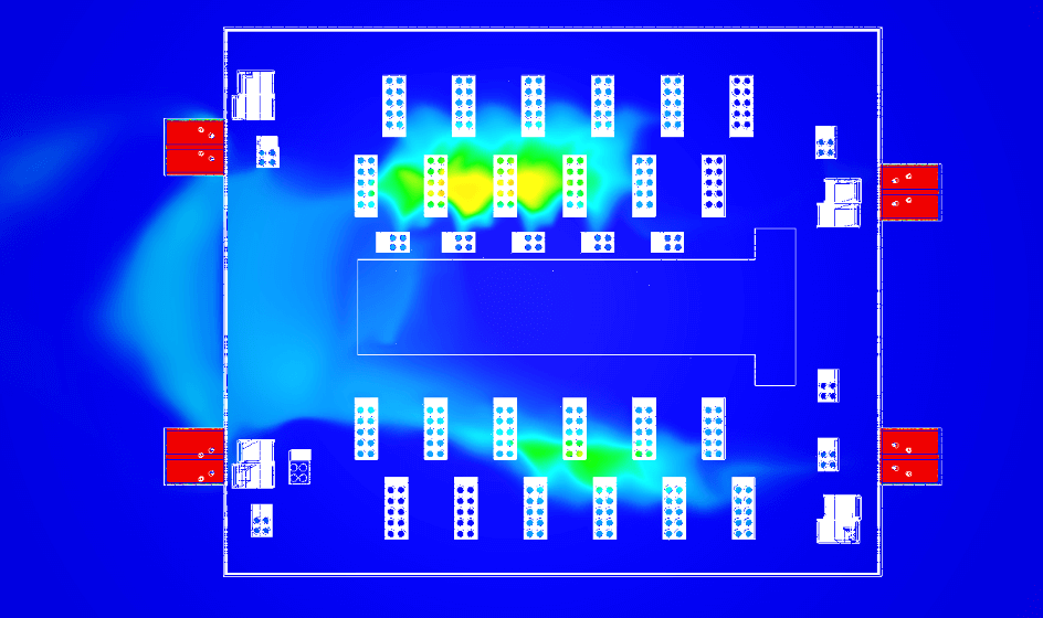 Condenseurs refroidis - Evaporateurs à air - Simulation toiture - simulation aérorefroidisseur